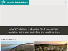Tablet Screenshot of lumariaproductions.com